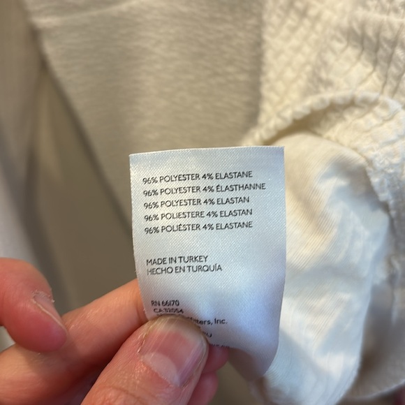 Anthropologie White Textured Blouse - Picture 10 of 11